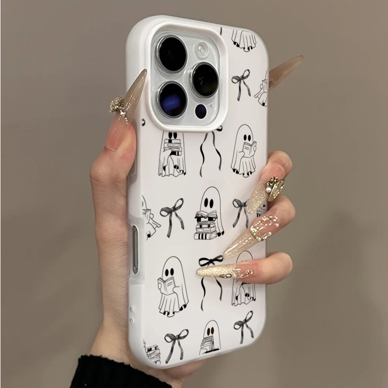 Phone Accessories List - Cute Halloween Book Ghost Bow Phone