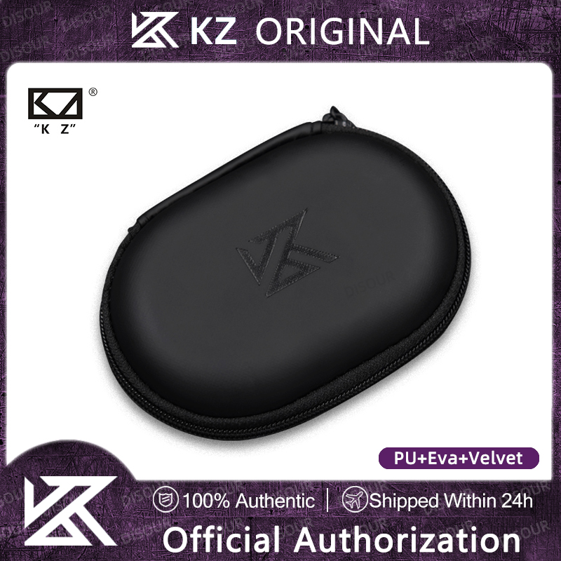 Wireless Earbuds Case - KZ High Quality PU Leather Fabric