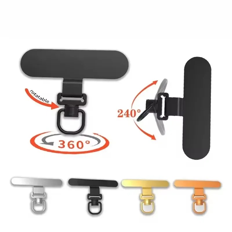 Phone Accessories Ring Holder - 360 Rotating Phone Lanyard Clip Metal
