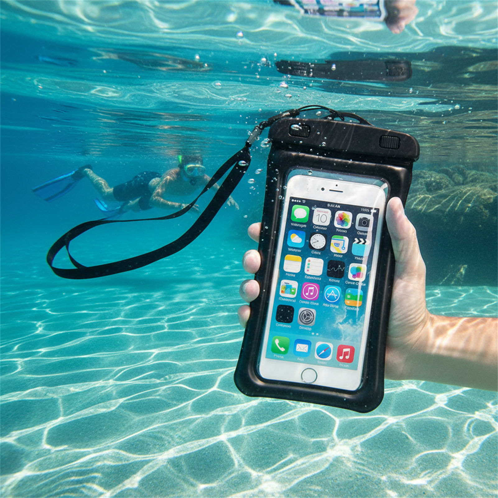 Blue Black Waterproof Phone Ba - Phone Accessories For Men review and price