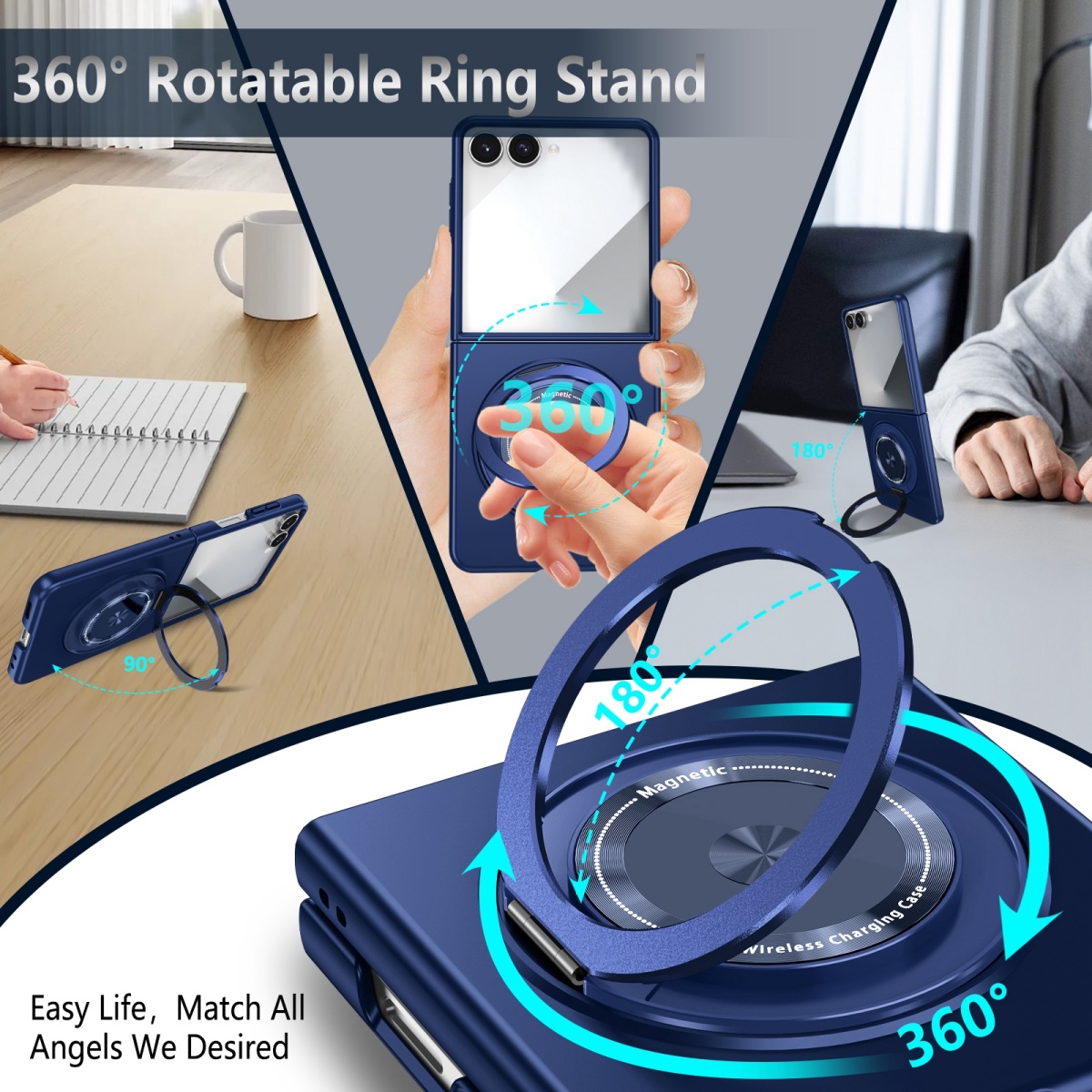 Magnetic Metal Rotate Ring Hol - Phone Accessories Ring Holder review and price