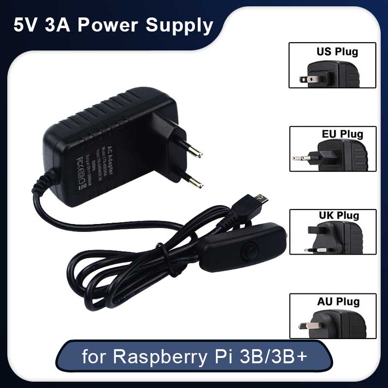 5V 3A Raspberry Pi 3 Model B+  - Phone Accessories Uk review and price
