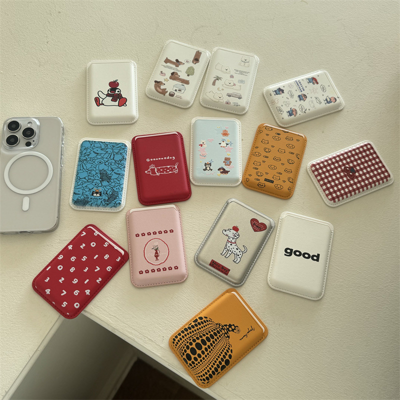 Cute Cartoon PU Leather Magnet - Phone Accessories Cute review and price