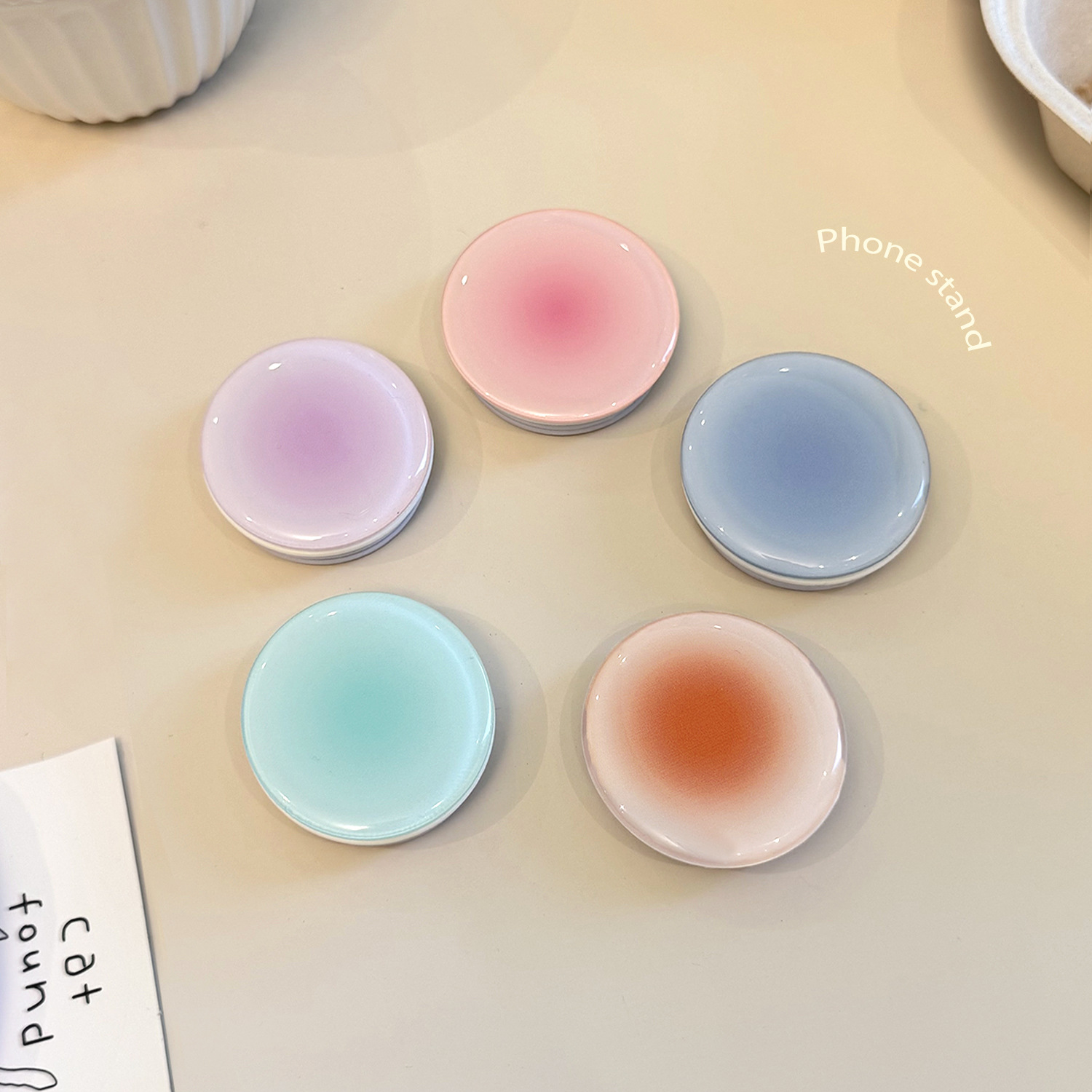 Ins Style Gradient Phone Grip  - Phone Accessories Useful review and price