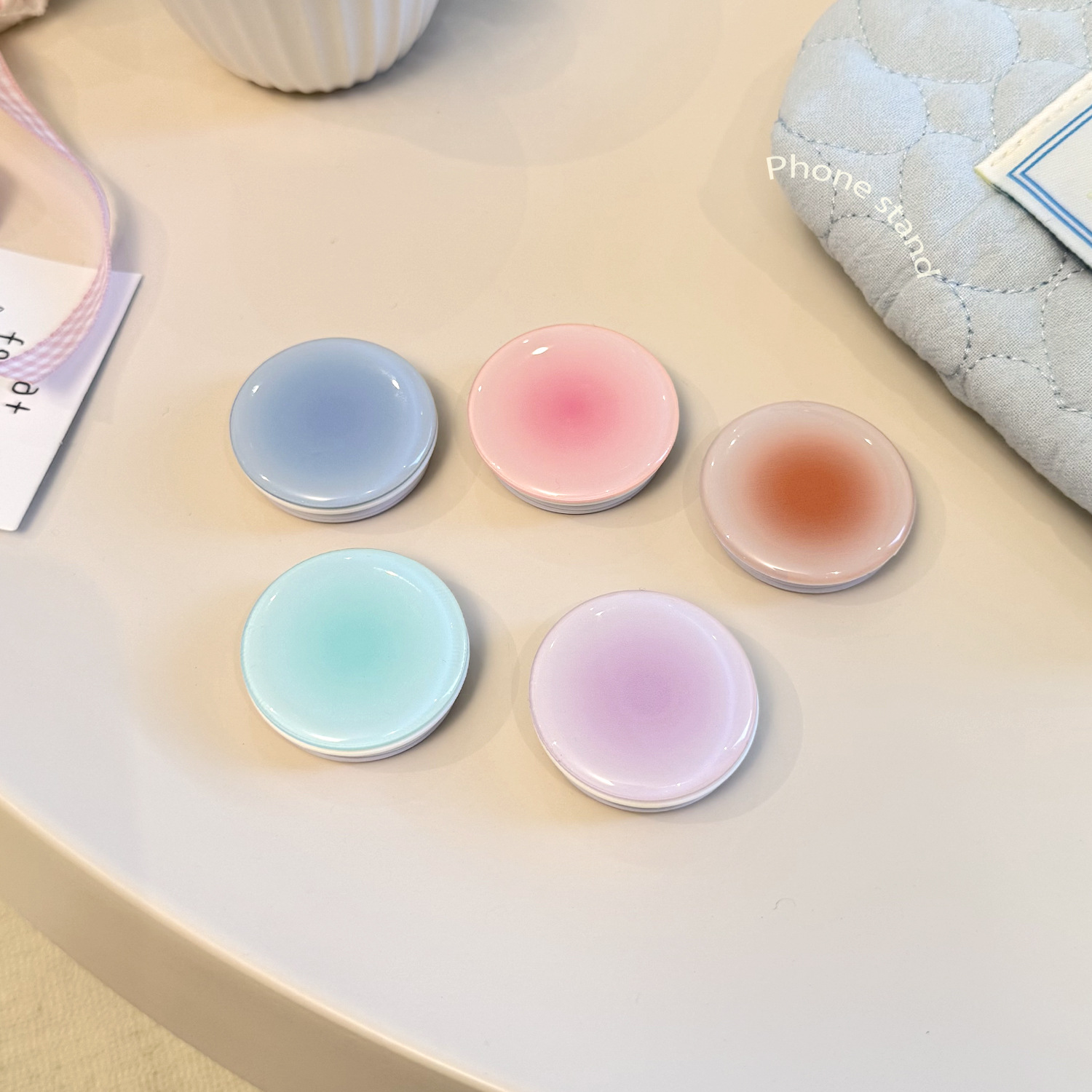 Ins Style Gradient Phone Grip  - Phone Accessories Useful review and price