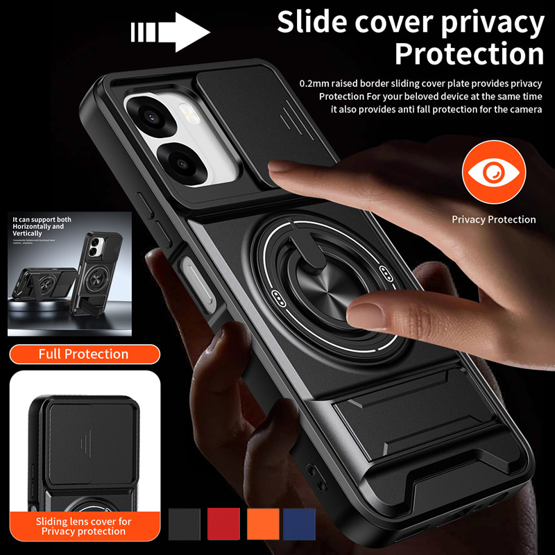 Armor Phone Case For Oppo A6x  - Phone Accessories Ring Holder review and price