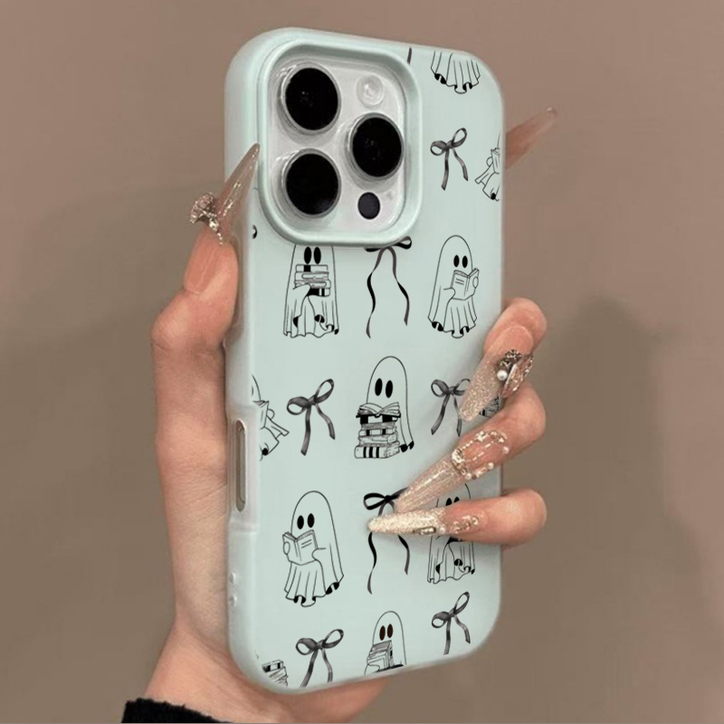 Cute Halloween Book Ghost Bow  - Phone Accessories List review and price
