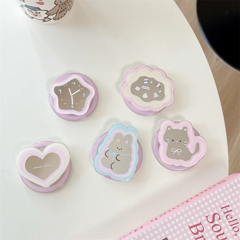 Cartoon Mirror Telescopic Phon - Phone Accessories Cute review and price