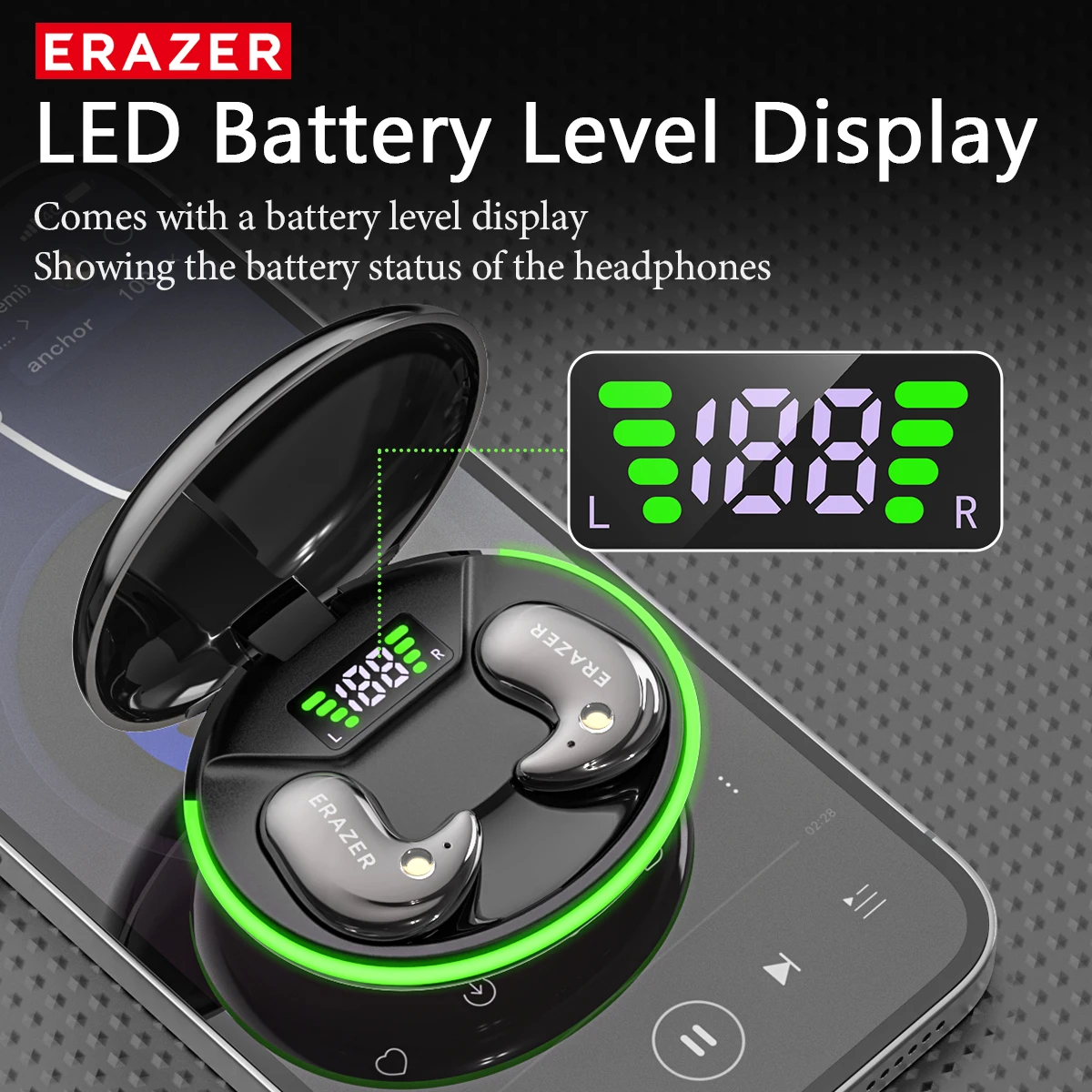 EARZER XF58 In-Ear Bluetooth H - Wireless Earbuds Case review and price