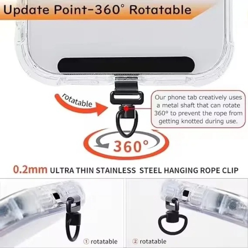 360 Rotating Phone Lanyard Cli - Phone Accessories Ring Holder review and price