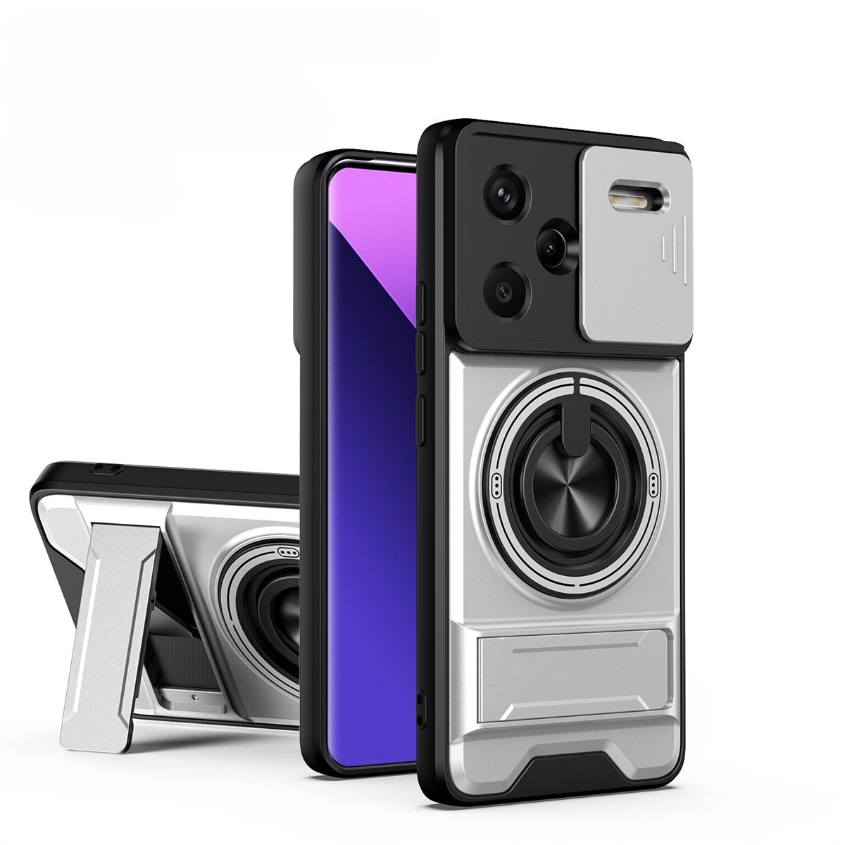 Lens Slide Camera Phone Case f - Phone Accessories Ring Holder review and price