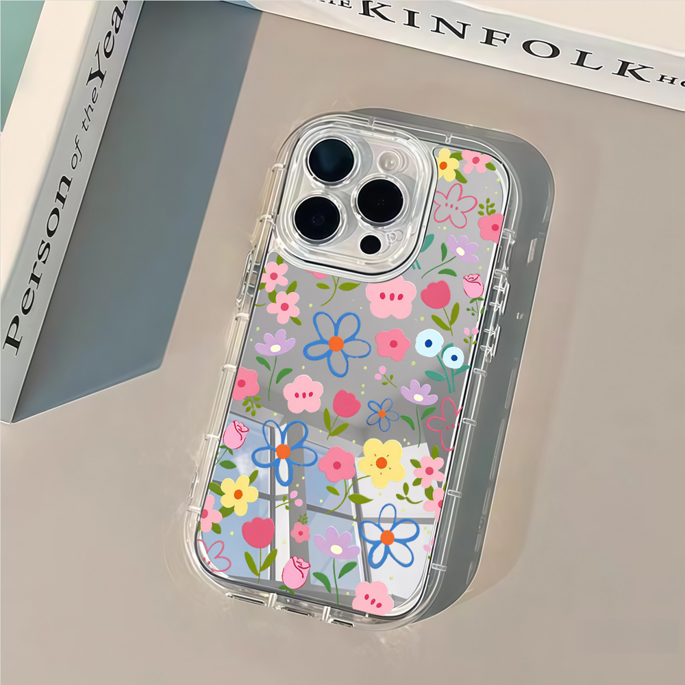 Korean Ins Style Floral Silver - Phone Accessories List review and price