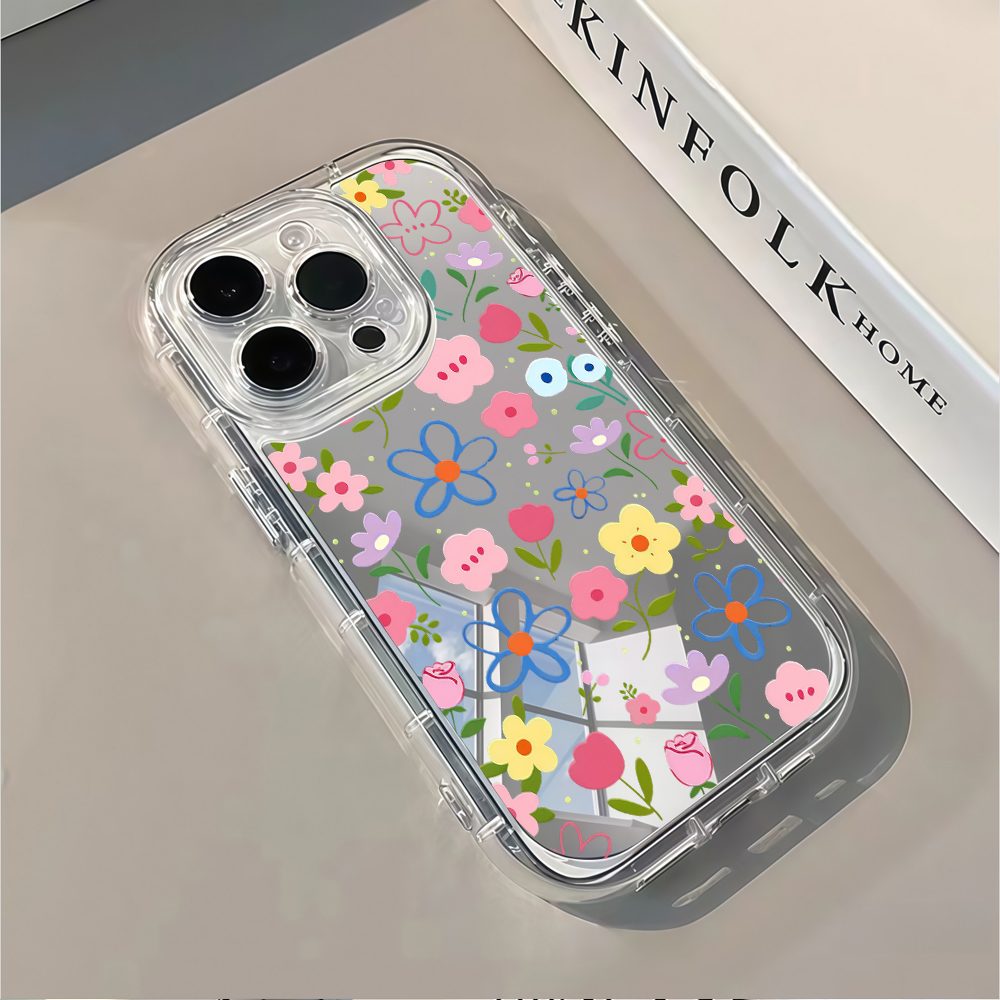 Korean Ins Style Floral Silver - Phone Accessories List review and price