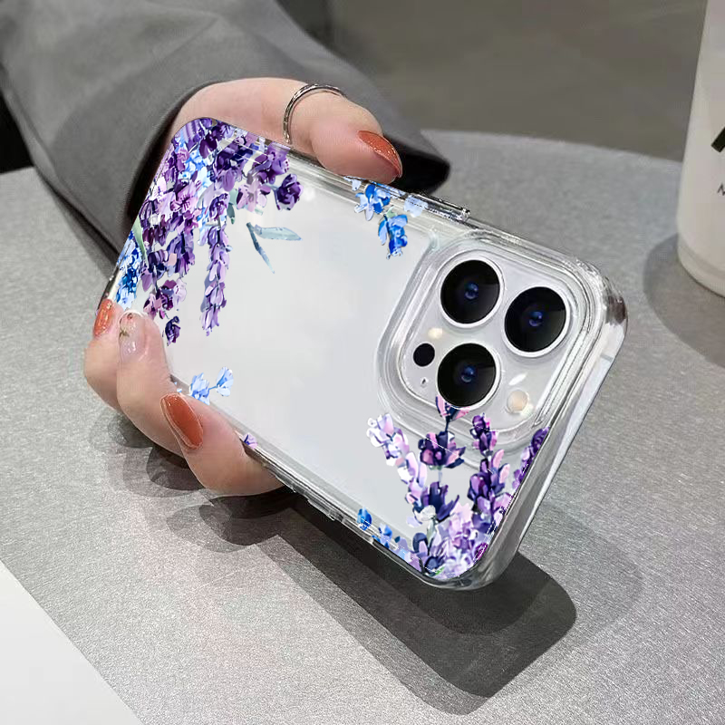 Purple Flower Soft TPU Phone C - Phone Accessories List review and price